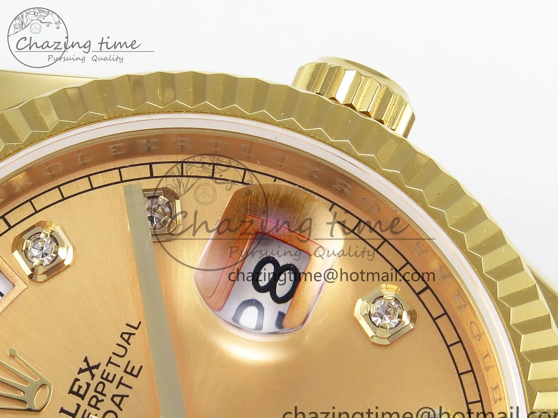 0121 StreetReady Day Date 36 YG TWSF Best Edition YG Diamonds Dial on YG Bracelet A 1616